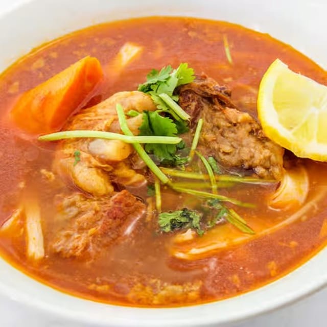 Beef Stew Rice Stick Soup.