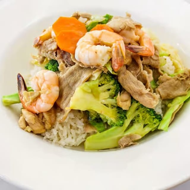 Combination Over Rice.
