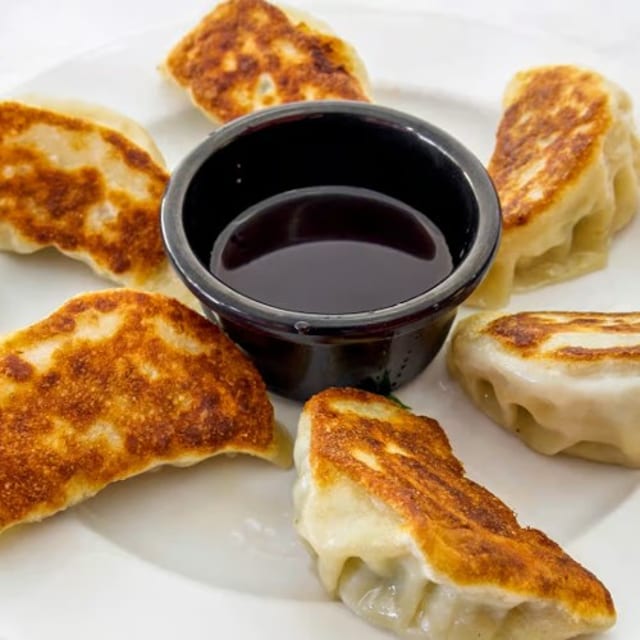 Pan Fried Pot Stickers.